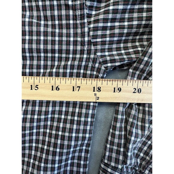 Ralph Lauren Long Sleeve Classic Button Down Shirt Black Red Plaid Boys Large - Picture 6 of 8